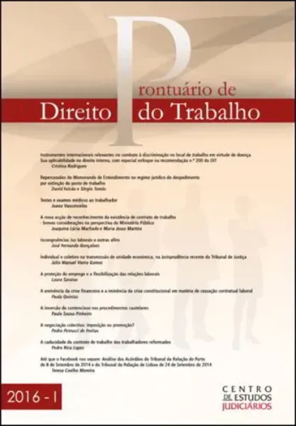 Imagem de Prontuário de Direito do Trabalho Vol. I